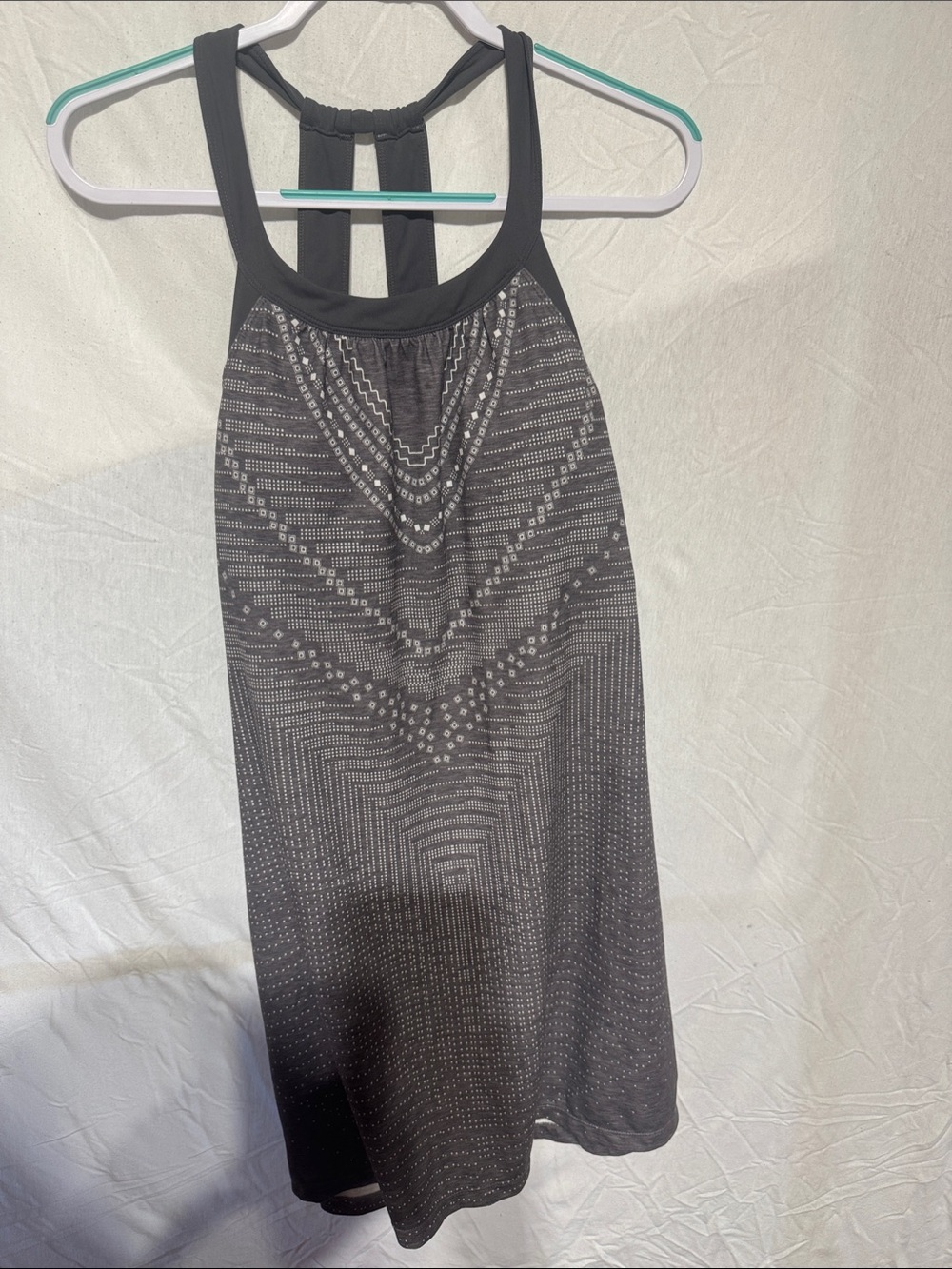 Prana Black Patterned Midi Halter Dress